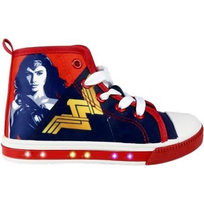 Baskets LED Chaussures Lumineuse Wonder Woman, Baskets lumineuse