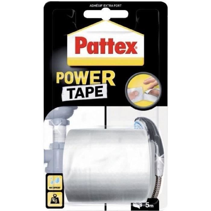 Adhésif super puissant Power tape Pattex Blanc L5m