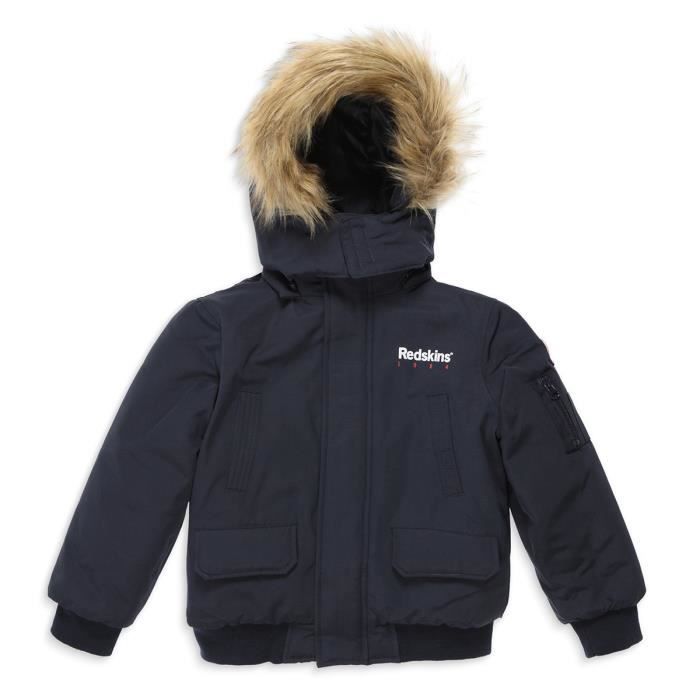 REDSKINS Parka à Capuche Démontable - Doublé Polaire 100% Polyester Garçon