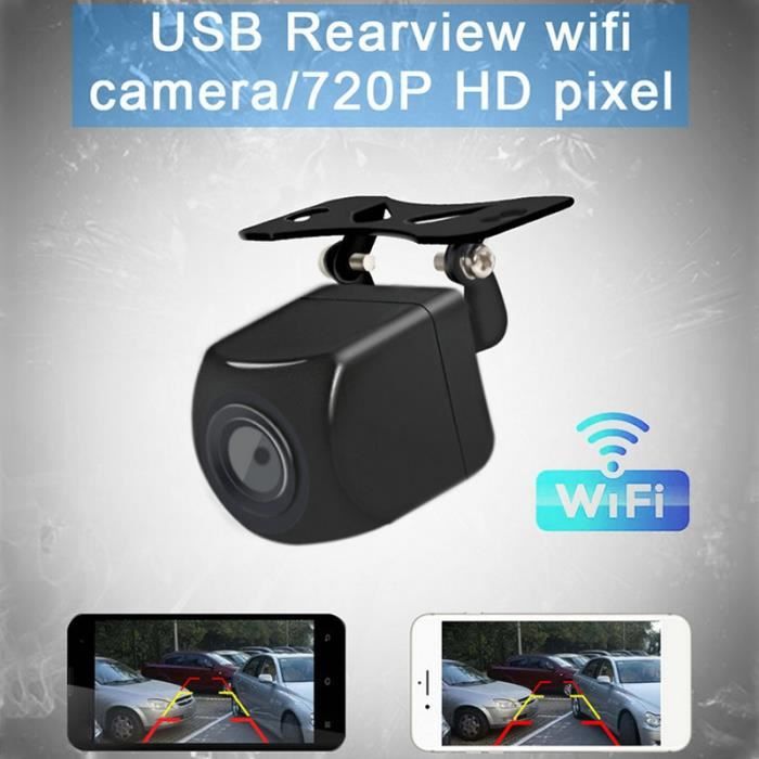 CaméRa de Recul de Voiture Wifi CaméRa de Voiture CaméRa de vue ArrièRe HD CaméRa de Recul CaméRa Avant - ArrièRe de Voiture Prise