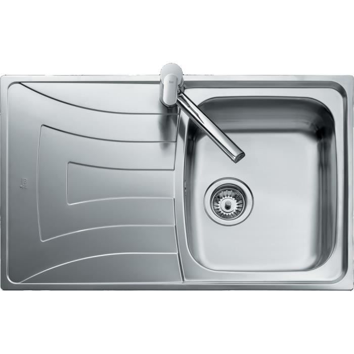 Teka UNIVERSO 1C 1E 79, Évier de cuisine de surface, Rectangulaire, Acier inoxydable, Acier inoxydable, 1 bols, Cercle
