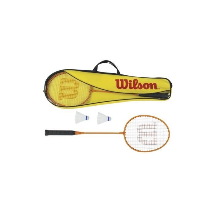 Kit raquette + volants Wilson gear - jaune - 3