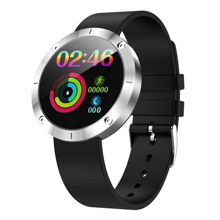 Montre Connectée iPhone Android Smartwatch 1.22 Pouces Podomètre Mode Sport Argent - YONIS