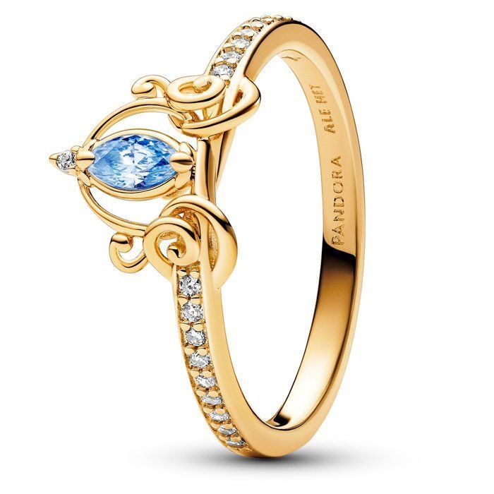 Bague - PANDORA - 163059C01 - Doré - Oxyde de zirconium - Taille 54