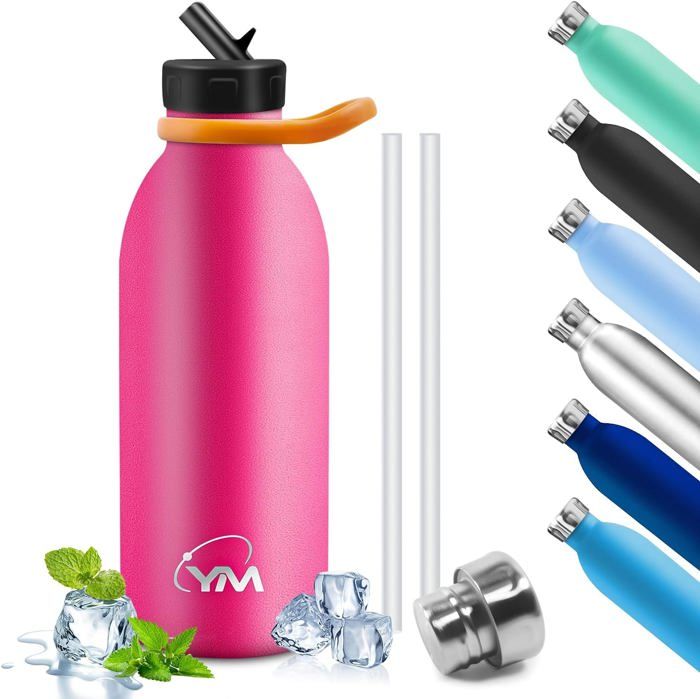 Gourde, 750 ml Sans BPA, Gourde Isotherme, 18/8 Acier Inoxydable, Bouteille Isotherme, Isolation Sous Vide à Double Paroi, Gourde Acier Inoxydable pour Voyage, Cuisine - Couleur Vraie Bouteille Gourde, 750 ml Sans BPA, Gourde Isotherme, 18/8 Acier Inoxydable, Bouteille Isotherme, Isolation Sous Vide à Double Paroi, Gourde Acier Inoxydable pour Voyage, Cuisine - Couleur Vraie Bouteille