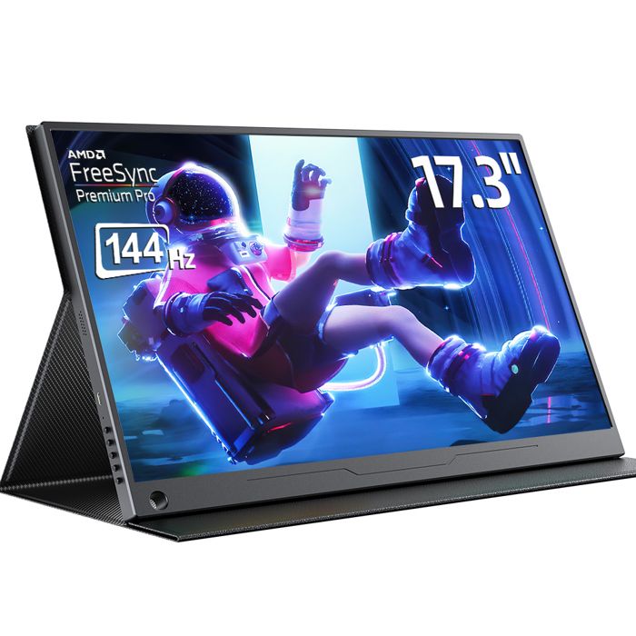 UPERFECT Écran portable 173 pouces 1080P Full HD 144HZ compatible VESA adapté aux ordinateurs portables/PC/Mac/PS4/Xbox