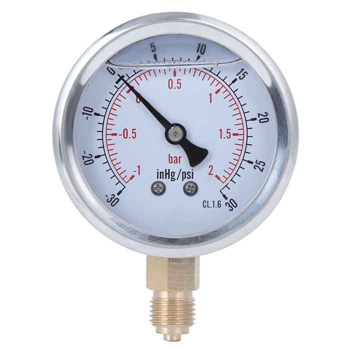 Manomètre Radial 0-700 Bar / 0-10000 Psi - Filetage 1/4 BSP - Pour Mesure Pression Domestique Et Industrielle