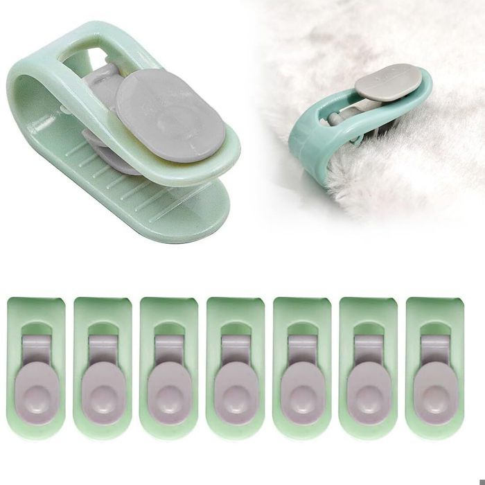 ADERTOS 20PCS Attaches De Couette Clip Couette Attache Couette Housse Fixation Couette Pinces De