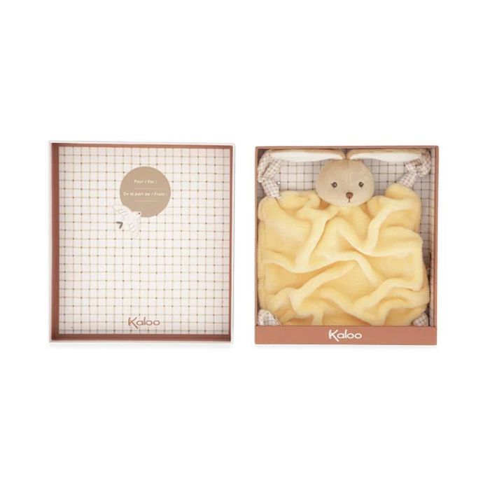 doudou lapin jaune - KALOO - PELUCHES/Doudous - Beige