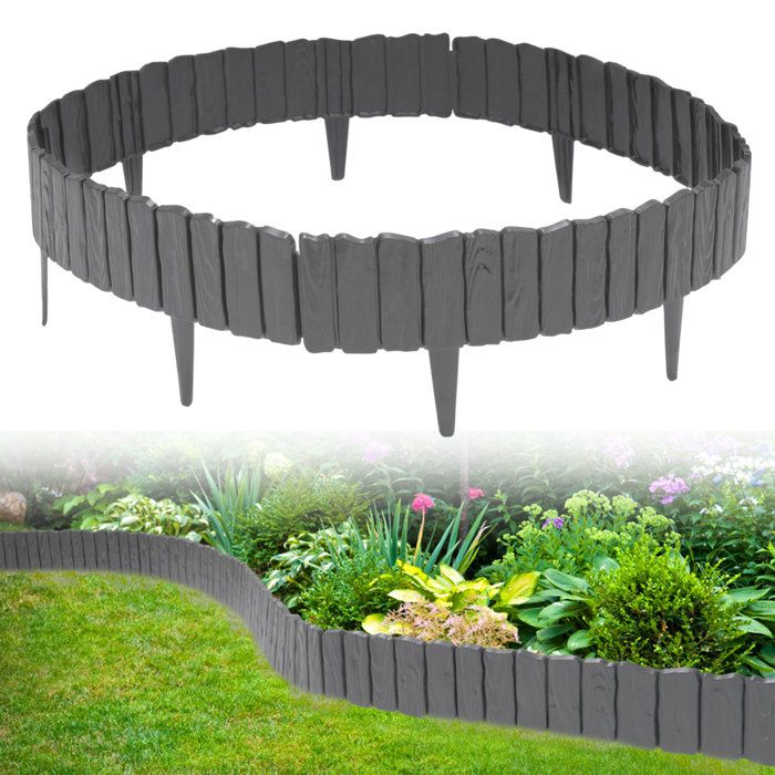 Bordure Jardin 30 Cm De Hauteur Suusolny Bordure De Pelouse En Métal Galvanisé - 5 M, 10 M, 15 M Bordure Acier Corten
