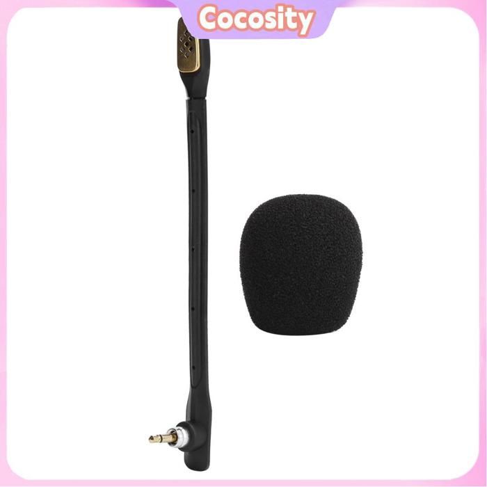 Yosoo Health Gear Microphone De Casque Détachable, Microphone De Jeu De Remplacement De 3,5 Mm Pour Cloud Alpha, Microphone De Casque Antibruit Pour Station De Jeu