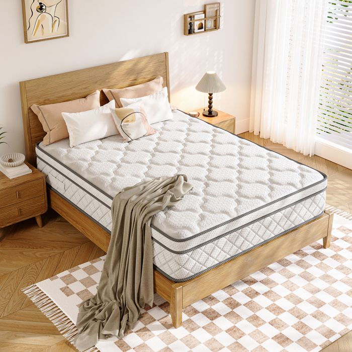 Matelas 140 x 200 cmHauteur 26 cmMatelas en Mousse à mémoire de FormeFermeté MoyenneMulticouches Extra Confort 7