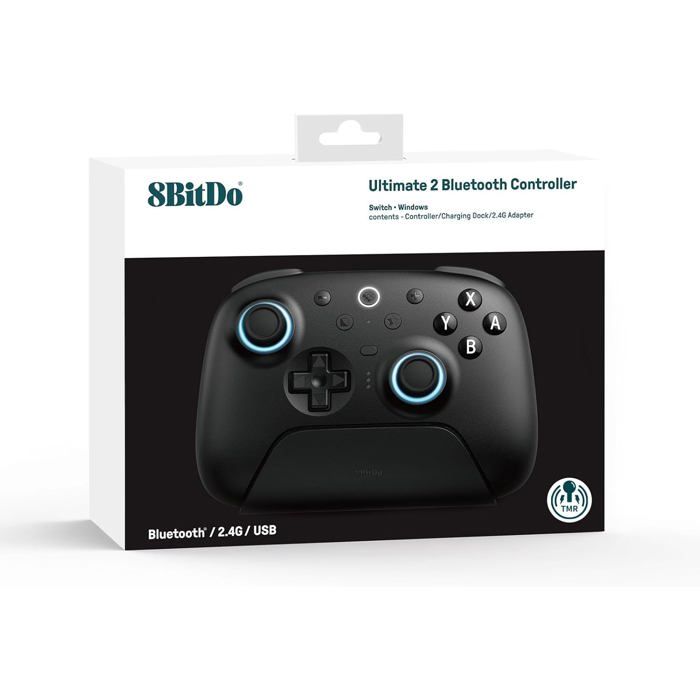8BitDo Ultimate 2 Bluetooth - Switch 1 & 2 / PC Windows - Black Edition
