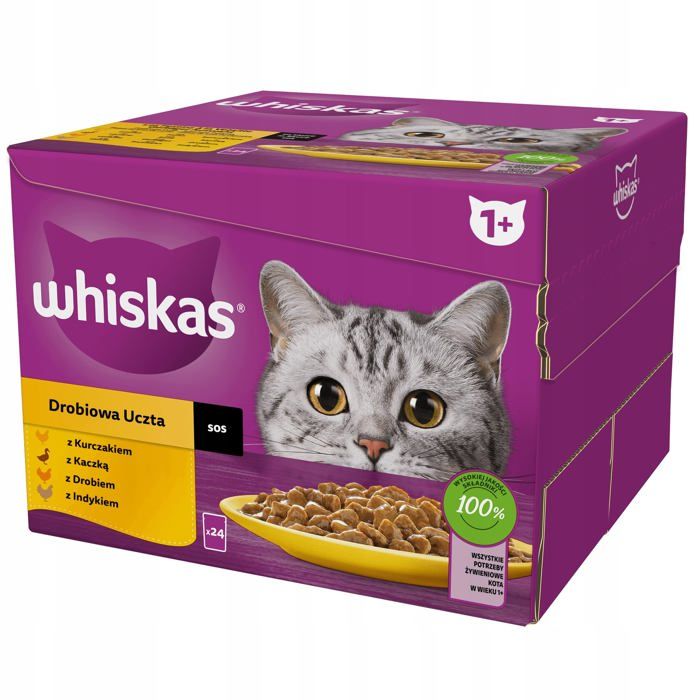 Meilleurs prix pour Nourriture humide pour chats - Whiskas - Multipack 1+ - Volaille en sauce - 24 x 85 g