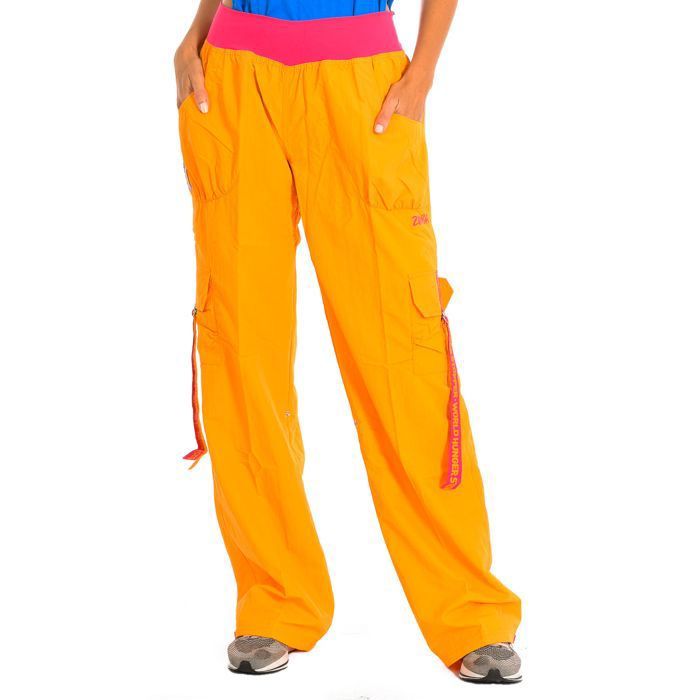 Pantalon de sport long pour femme RN131301-CB55701-Orange-fuchsia Pantalon de sport long pour femme RN131301-CB55701-Orange-fuchsia