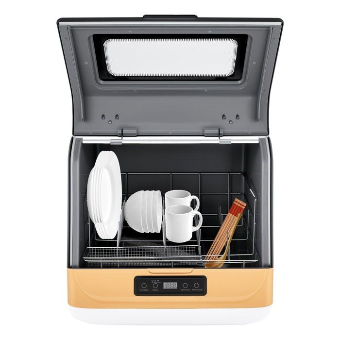 Mini lave-vaisselle portable avec capacité de 4 à 6 lots compact pour cuisine camping-car et camping