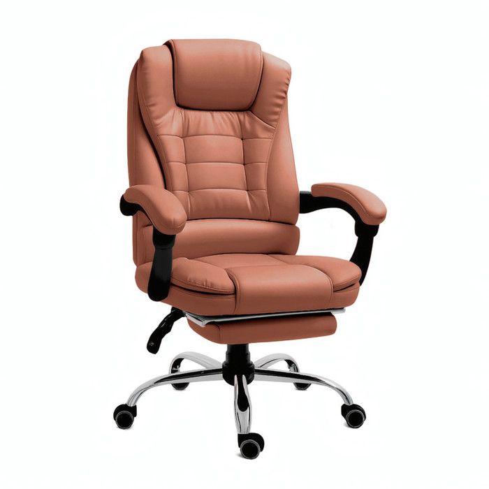 Chaise de bureau ergonomique avec repose-pieds – Fauteuil relax inclinable