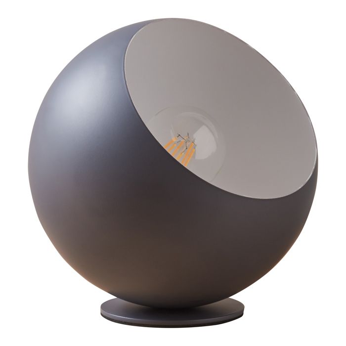 Lampe de table Lukkodso E27 Ø 20 x 20 cm gris