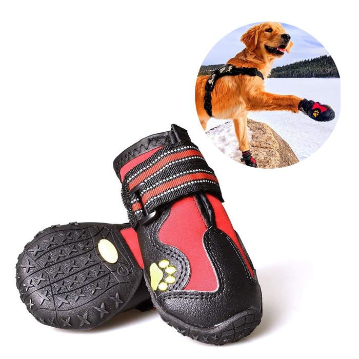 Comparer les prix de A Chaussures pour chien 65 x 50 cm Baskets chien Convient aux chiens pesant jusquà 30 kg Haute qualité pratiques et
