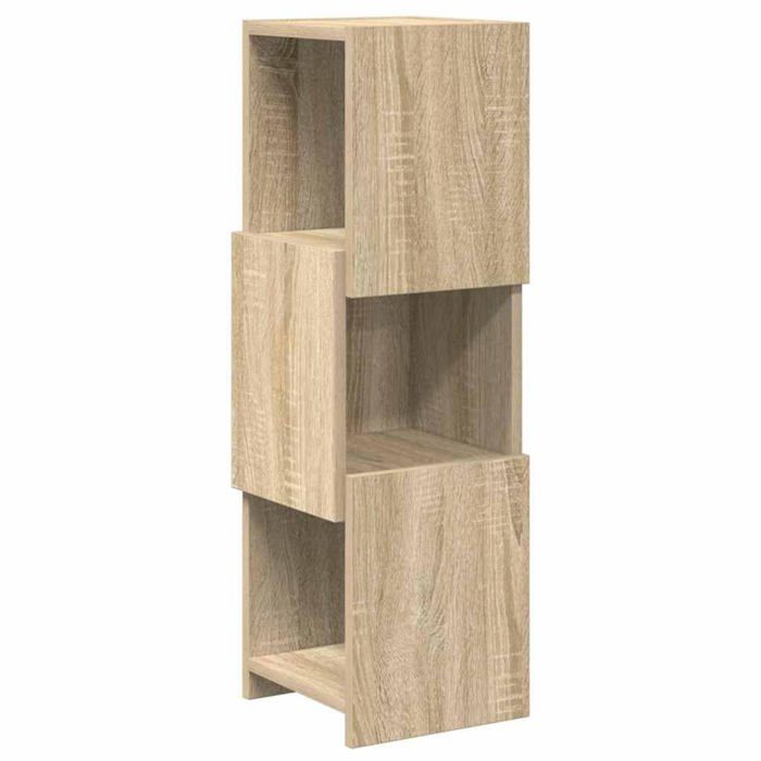 Cabinet dangle en bois dingénierie - vidaXL - Blanc - 255x25x80 cm - 3 étagères - Design moderne - Rangement optimisé