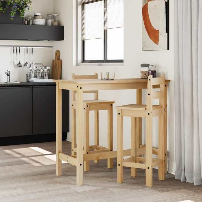 Chaises de bar - vidaXL - Table de bar - 2 pièces - Bois de pin massif - 37x38 5x107 cm 400edv35e