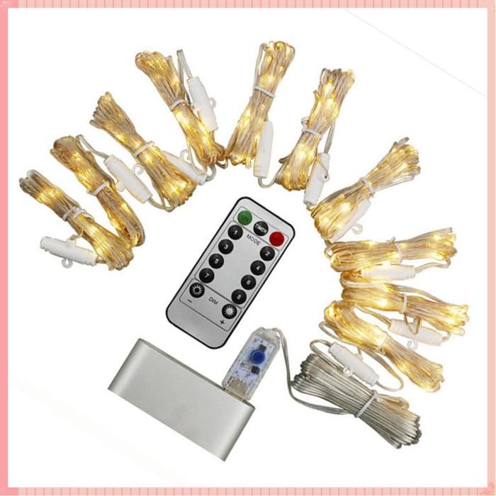 AUCUNE Guirlandes lumineuses à rideaux Rideaux Lumineux à LED 300 LED avec Télécommande USB avec 8 Modes luminaire decoration