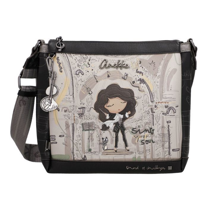 Sac à épaule bandoulière - ANEKKE - Orchestra Crossbody M 357553 - Multicolore - 25x27x9 cm - Bandoulière réglable Sac à épaule bandoulière - ANEKKE - Orchestra Crossbody M 357553 - Multicolore - 25x27x9 cm - Bandoulière réglable