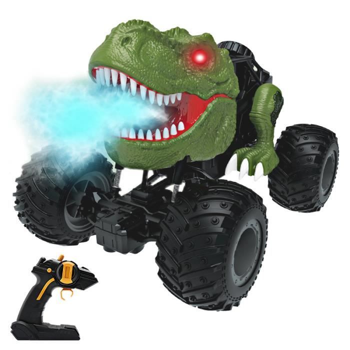 Voiture Télécommandée RC Dinosaures Monster Truck 1:16 - Vert - Tout  Terrain - Musique Lumières LED - Cdiscount Jeux - Jouets