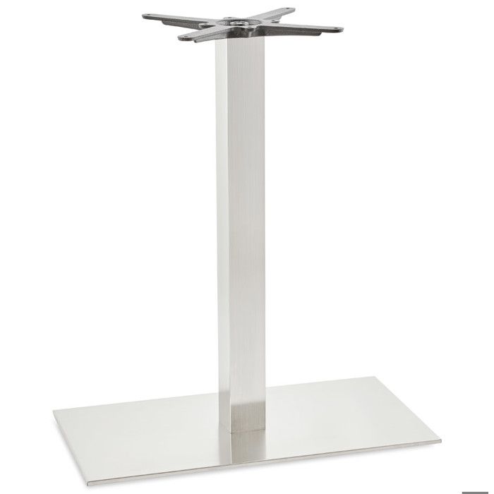 Pied De Table Karo Xl 90 En Acier Brosse Achat Vente Pied De