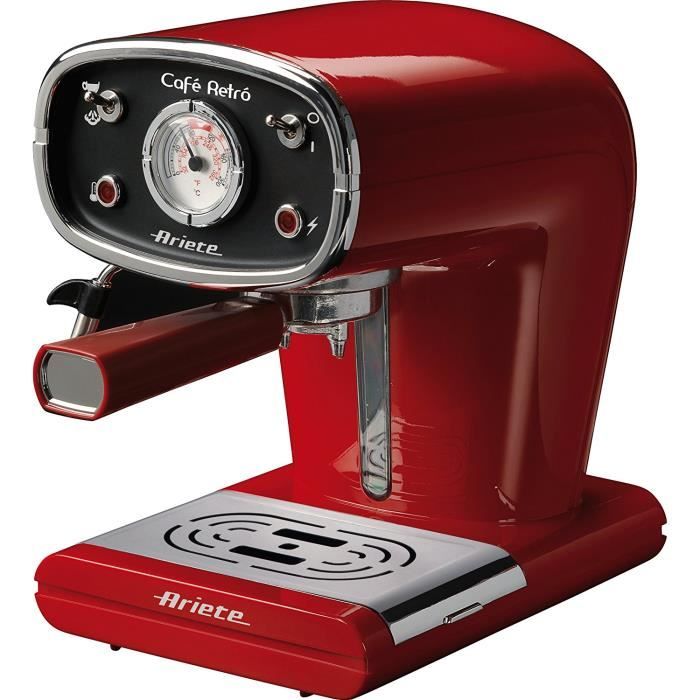 Ariete Machine à expresso Café Retro 850 W 1 L Rouge