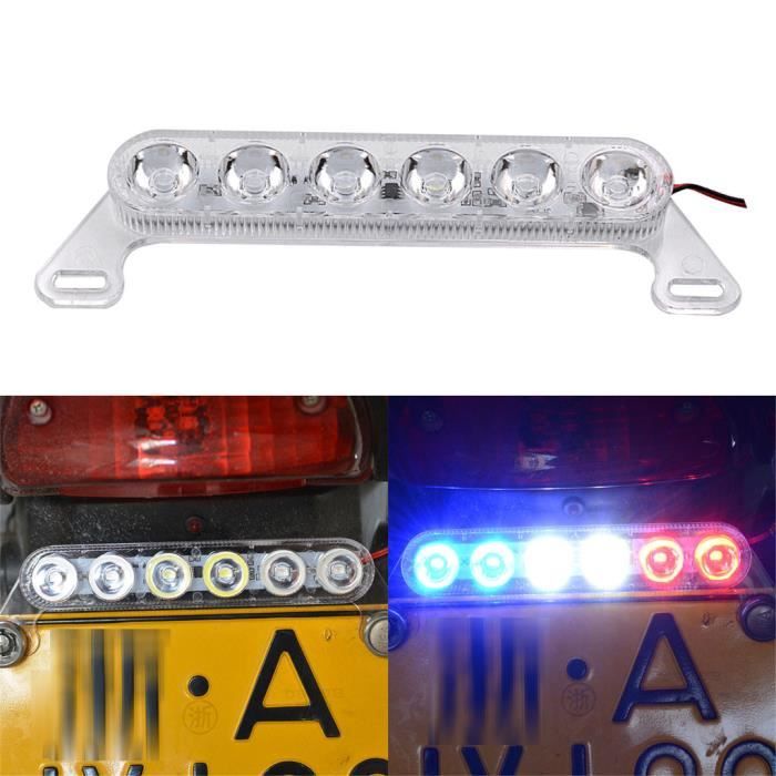 vis 2x Boulon eclair plaque BiG LED blanche capot 12V