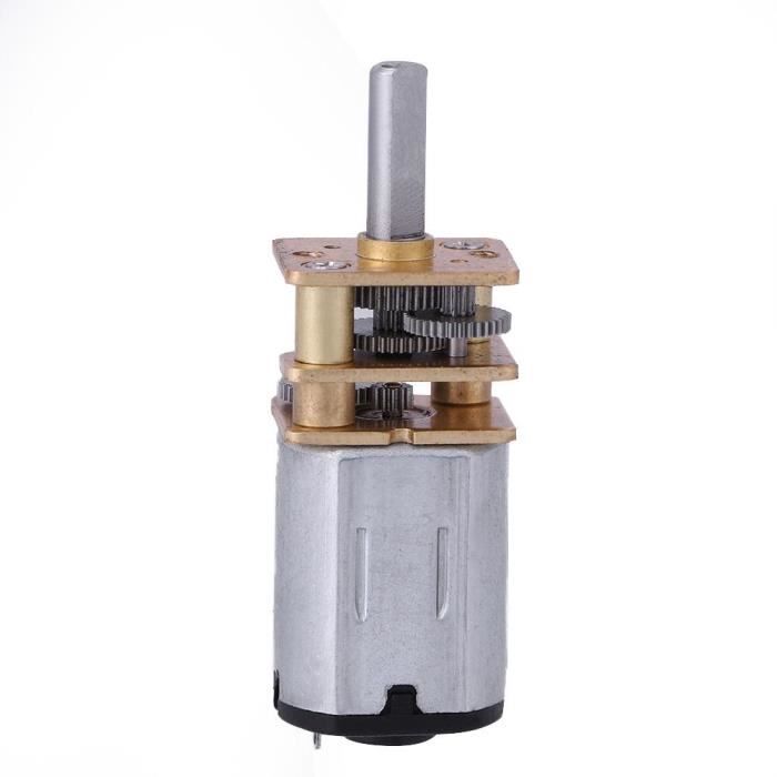 Moteur à Engrenages GA12-N20 9V 105RPM - 2 Pièces, Arbre 3mm, Pour Projets Robotiques