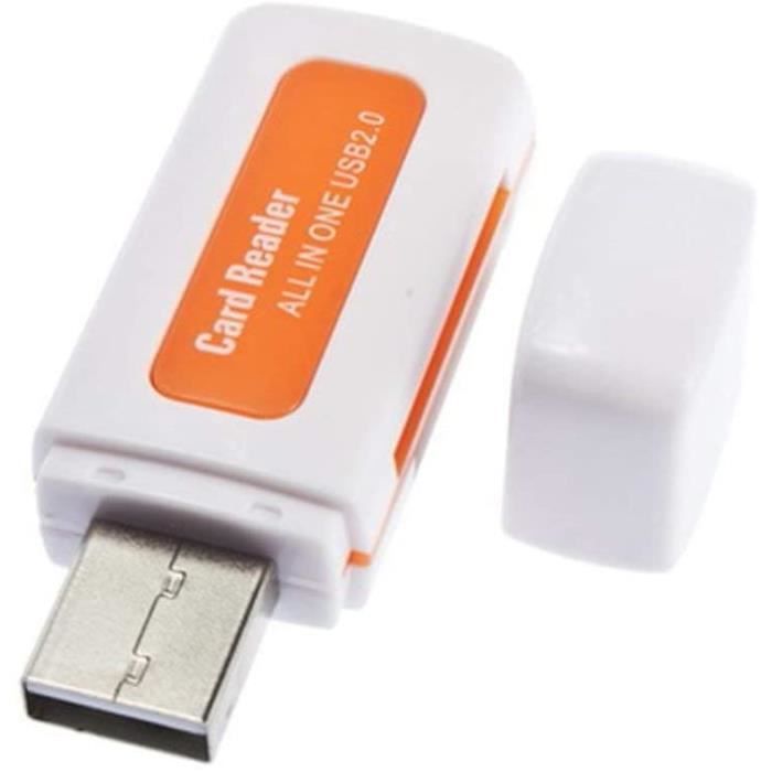 Lecteur De Carte Mémoire 2-en-1 USB 2.0 Et Type C - Pour Cartes Micro SD (TF) Et Smartphones - Transfert Rapide, Plug & Play
