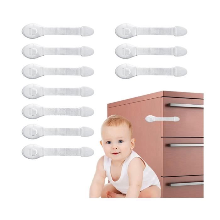 10pcs Bloc Porte Securite Bebe Bloc Placard Bébé Sécurité Enfant