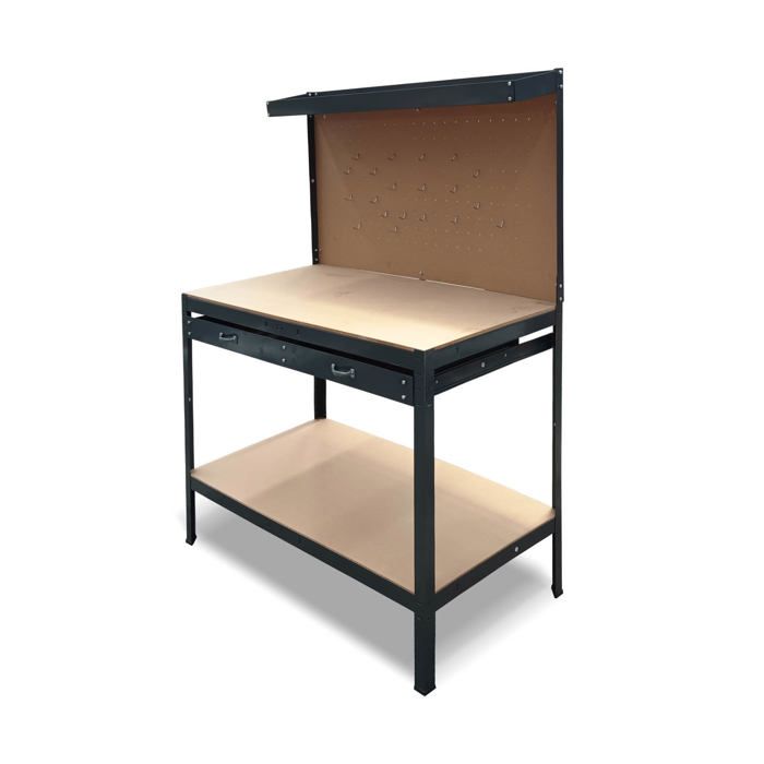 Étagère de Rangement avec Plan de Travail 120x60x90 cm Étagère Cuisine - Ciel & terre Commerce