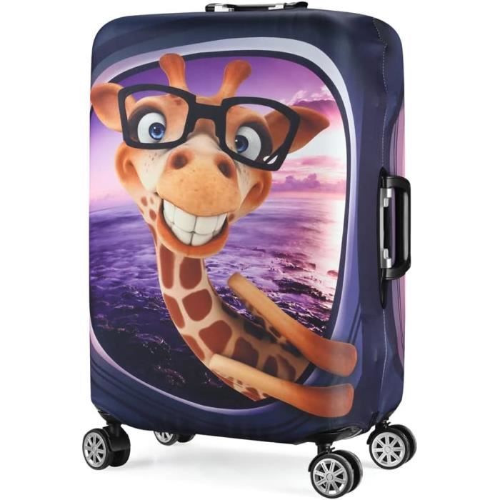 Morbuy Housse Valise 3D Élastique 18-32 Pouces - Protection Anti-rayures, Imperméable & Lavable - Motifs Fun