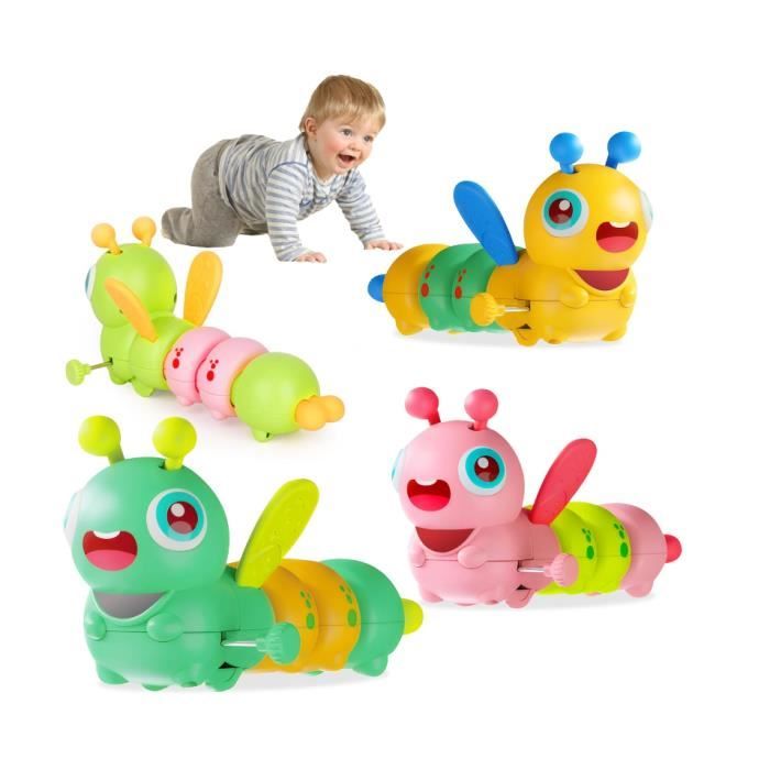 Jeux Jouet pour bébé 3 6 9 Mois Cadeau 1 an 4 Pack Wind Up Jouet Time Toys Jeux pour Enfant Garçon Filles 6 9 12 Mois