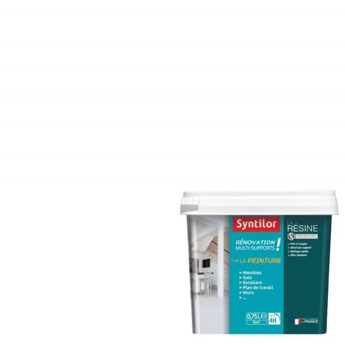 Syntilor Peinture De Renovation Multi Supports Blanc Perfect Satine 0 75l Achat Vente Peinture Vernis Syntilor Peinture De Re Cdiscount