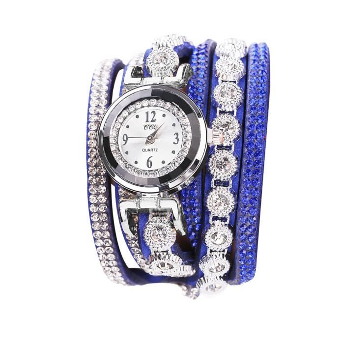 Montre-Bracelet Femme Vintage Novelle, fonctionnant avec