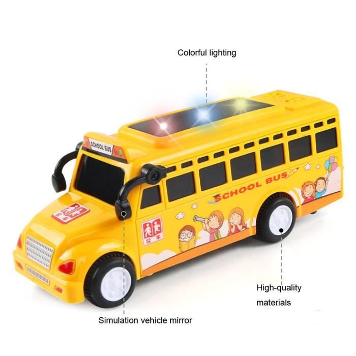 La Voiture D Enfants De Bebe Joue Des Kits De Voiture D Inertie Jouent Des Jouets De Dessin Anime Autobus Scolaire Mignon De Achat Vente Voiture Electrique Enfant Cdiscount