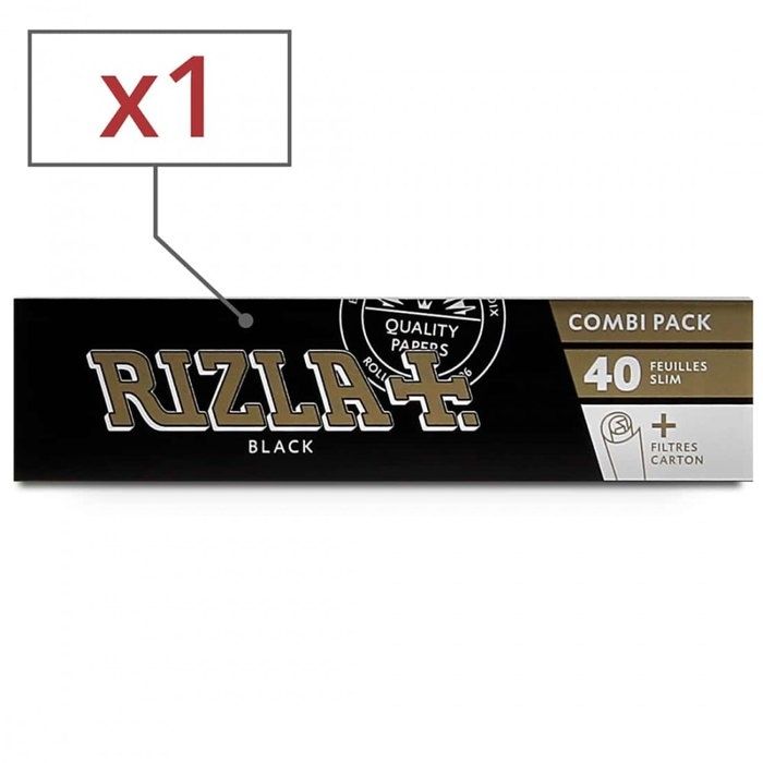 Black Rizla 1 carnet rizla + black slim feuilles + tips - Cdiscount Au quotidien