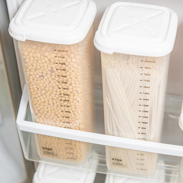 La boîte de rangement de cuisine de boîtes scellées en plastique