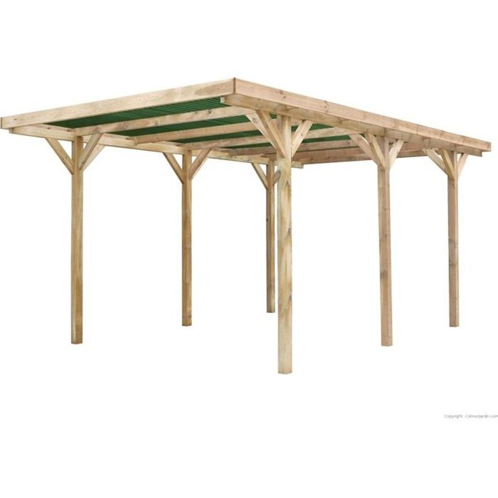 Carport En Bois Neptune 1voiture Modele 15 50 M Achat Vente
