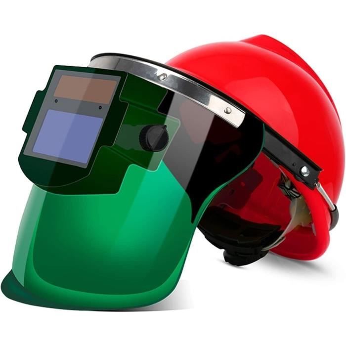 Casque De Soudeur Respirant En Cuir Avec Visière - Protection Anti-étincelles, Confortable Et Réglable - Pour Travaux De Soudage Manuel