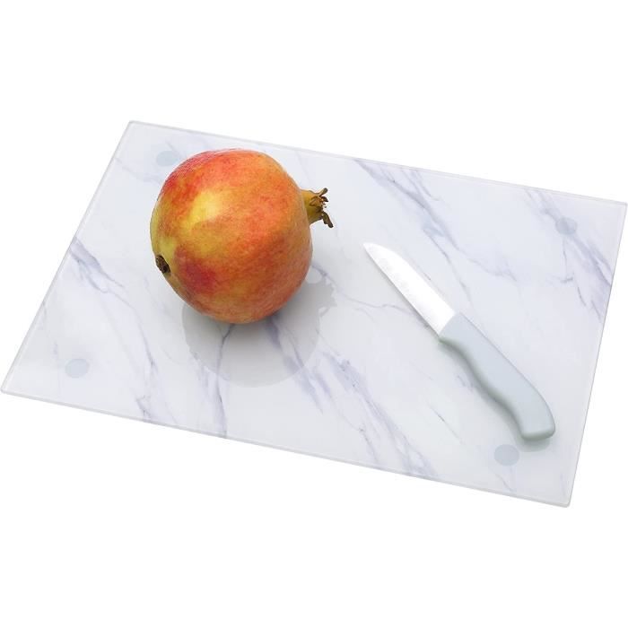 Planche à découper en Verres trempé Supreme Marble Look 29cm × 34cm