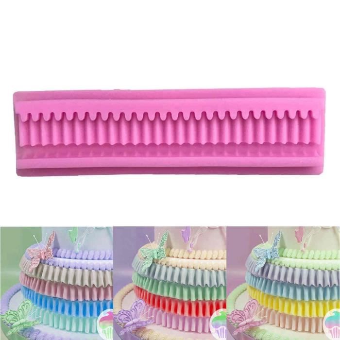Frontiere Silicone Volants Frontiere Swag Fondant Moule Gateau Decor Cuire Sugarcraft Glacage Moule Cdiscount Maison