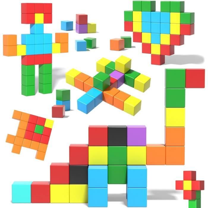 Blocs de Construction Magnetiques 48 pieces Cadeaux de pour Les Enfants ...