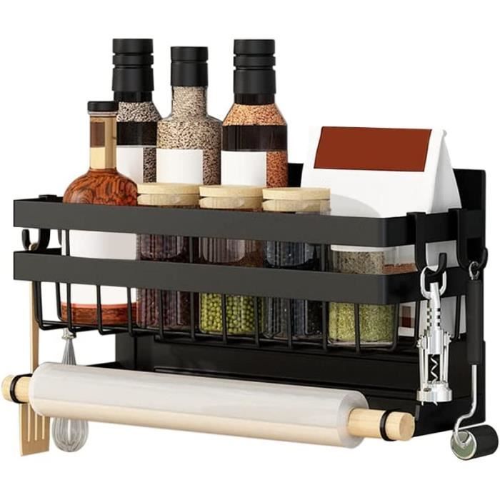 Lot De 2 Étagères Magnétiques Pour Réfrigérateur - Rangement Cuisine Sans Perçage - Support Fort