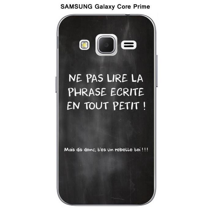 Coque Samsung Galaxy Core Prime Citation tableau-3