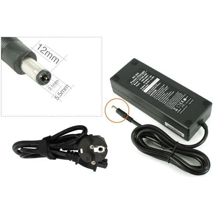 PowerSmart Chargeur 36 V pour v lo lectrique Feu Vert VTC Axel